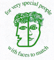 Logo: for very special people with faces to match